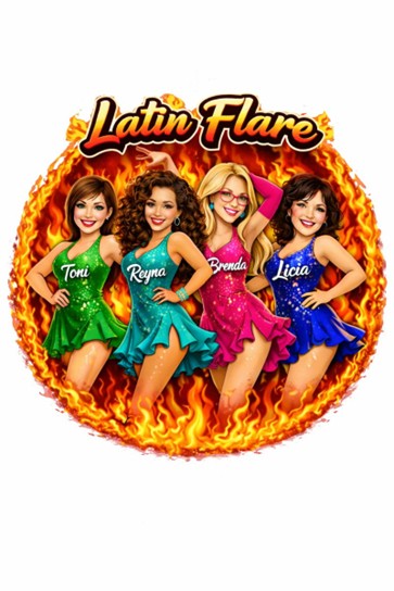 Latin Flare. 
Toni, Reyna, Brenda, Licia 